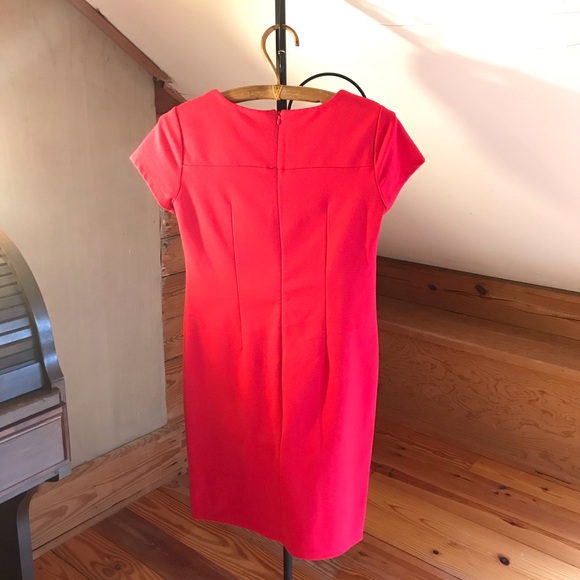 Talbots Red Sheath Dress, EUC, 4P - Picture 2 of 15